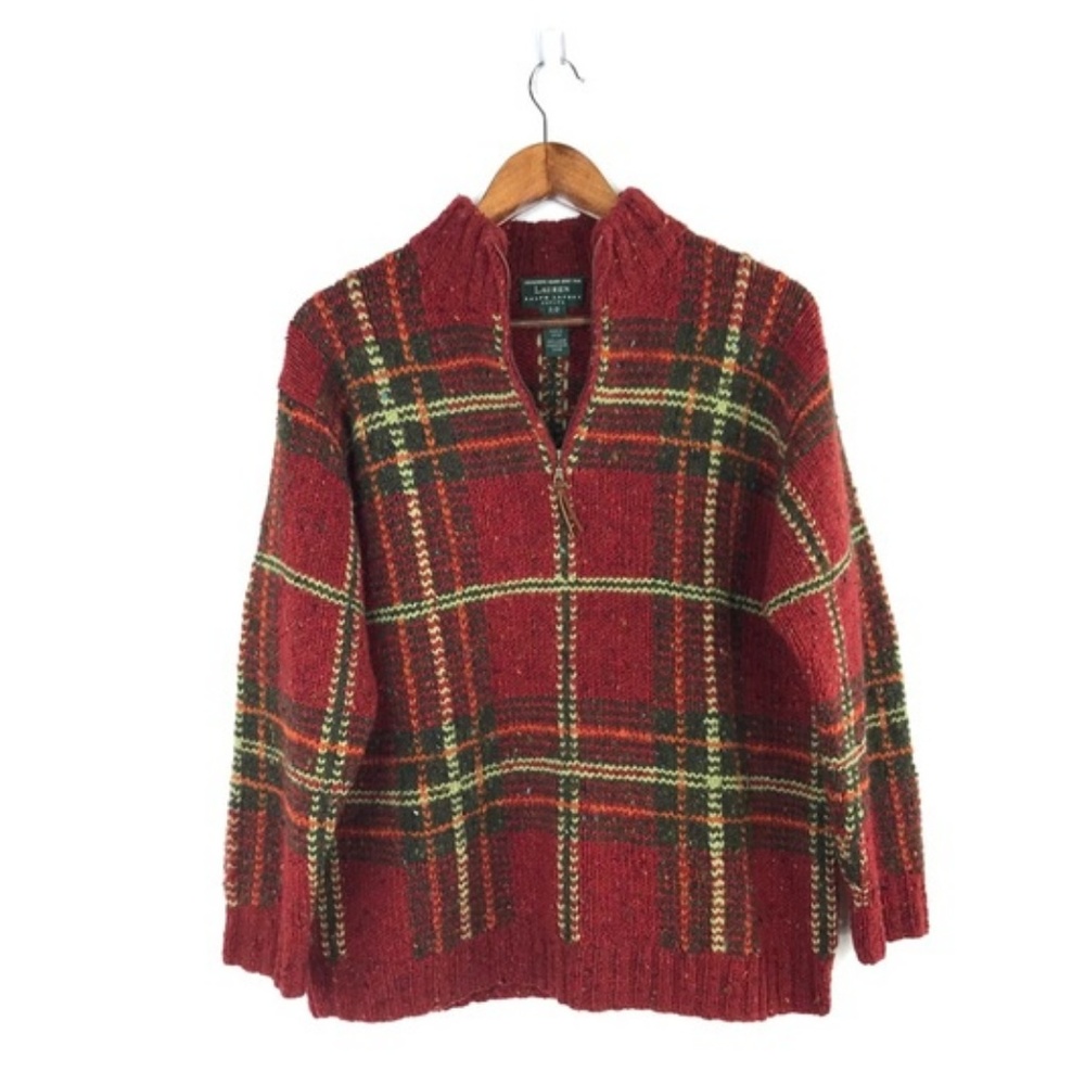 LAUREN BY RALPH LAUREN Vintage Half Zip Sweater